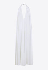 The Norma Draped Maxi Halter Dress