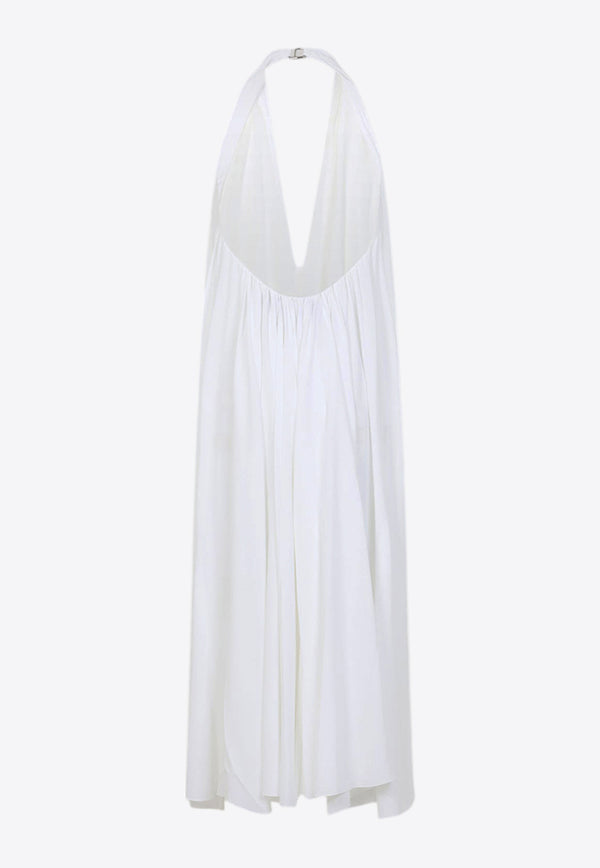 The Norma Draped Maxi Halter Dress