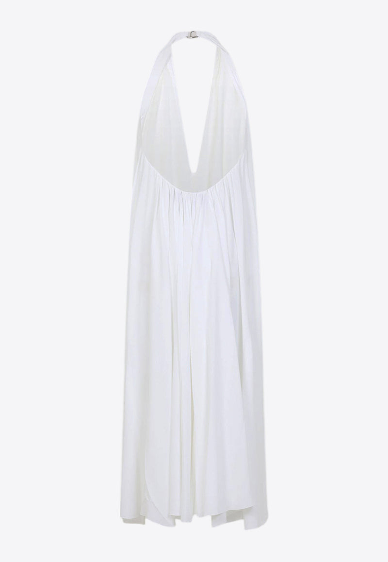 The Norma Draped Maxi Halter Dress