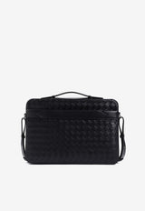 Getaway Intrecciato Leather Slim Briefcase