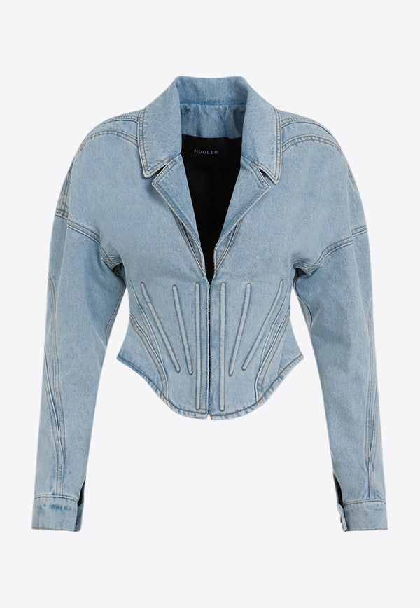 Corset Denim Cropped Jacket