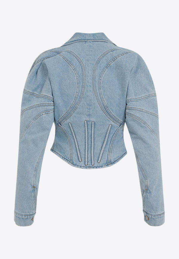 Corset Denim Cropped Jacket