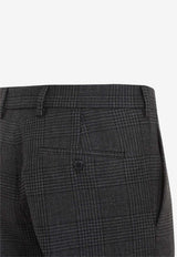 Checked Wool Pants