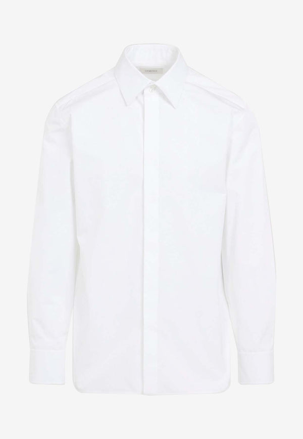 Long-Sleeved Poplin Shirt