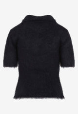 Mohair Short-Sleeved Polo