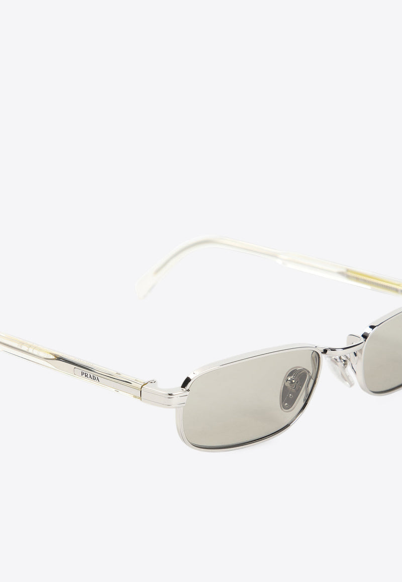 Engraved Logo Rectangular Sunglasses