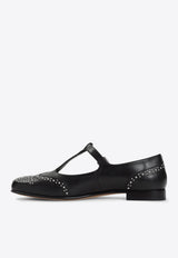 Opal Met Nappa Leather Ballet Flats