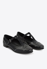 Opal Met Nappa Leather Ballet Flats