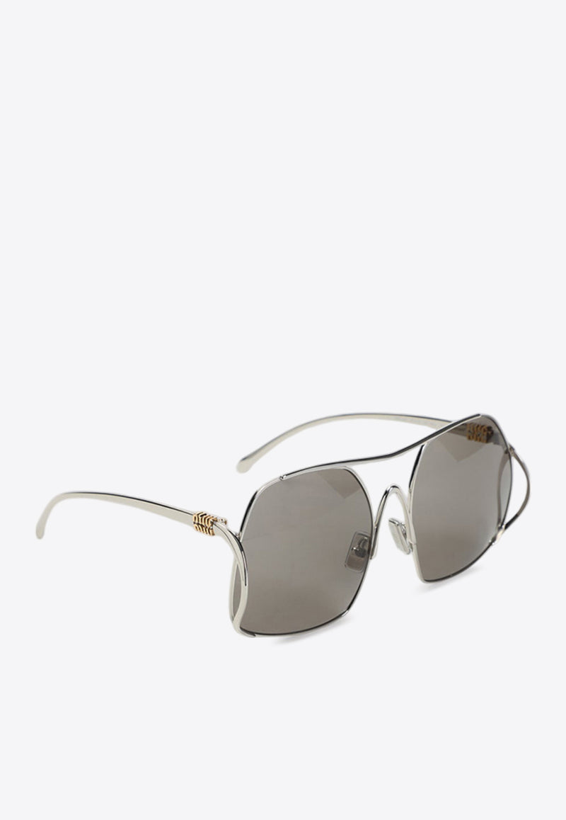 Ombre Oversized Square Sunglasses