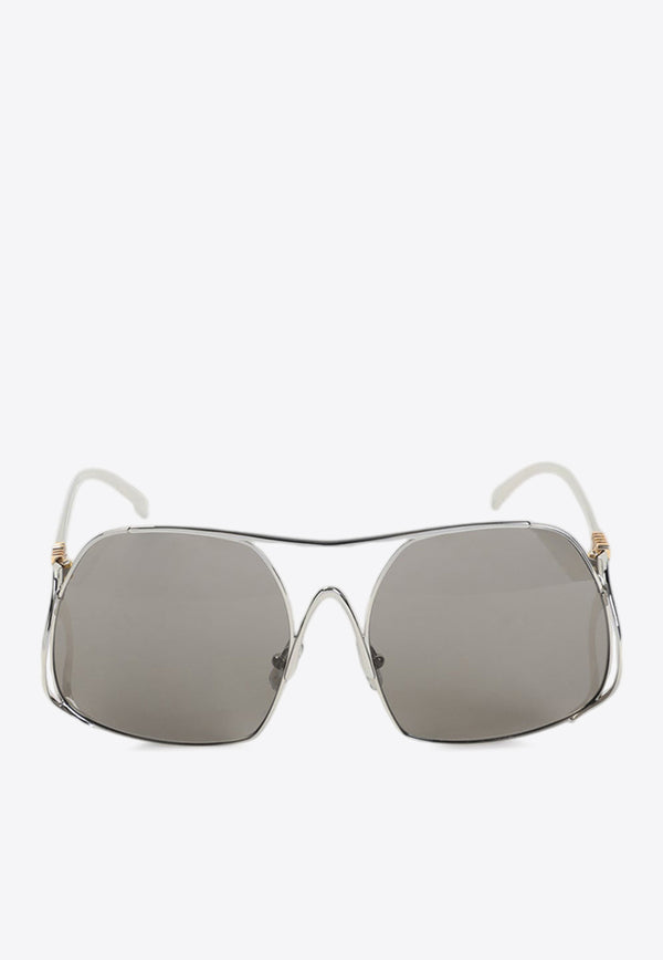 Ombre Oversized Square Sunglasses