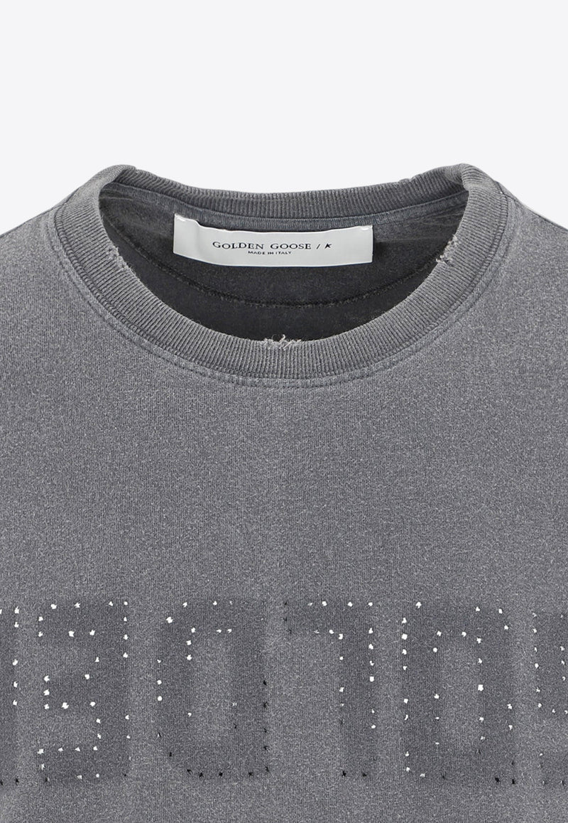 Perforated Logo Crewneck T-shirt