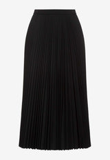 Pleated Midi Skirt