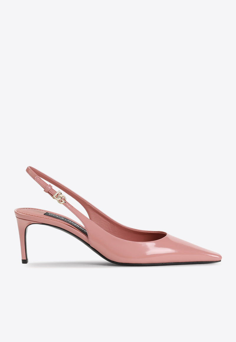 70 Patent Leather Slingback Pumps