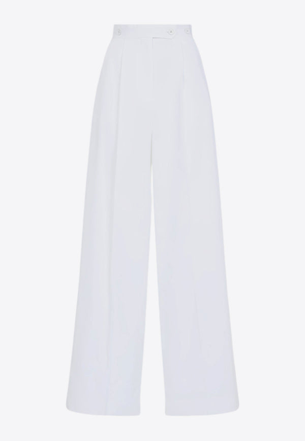 Wide-Leg Pleated Pants