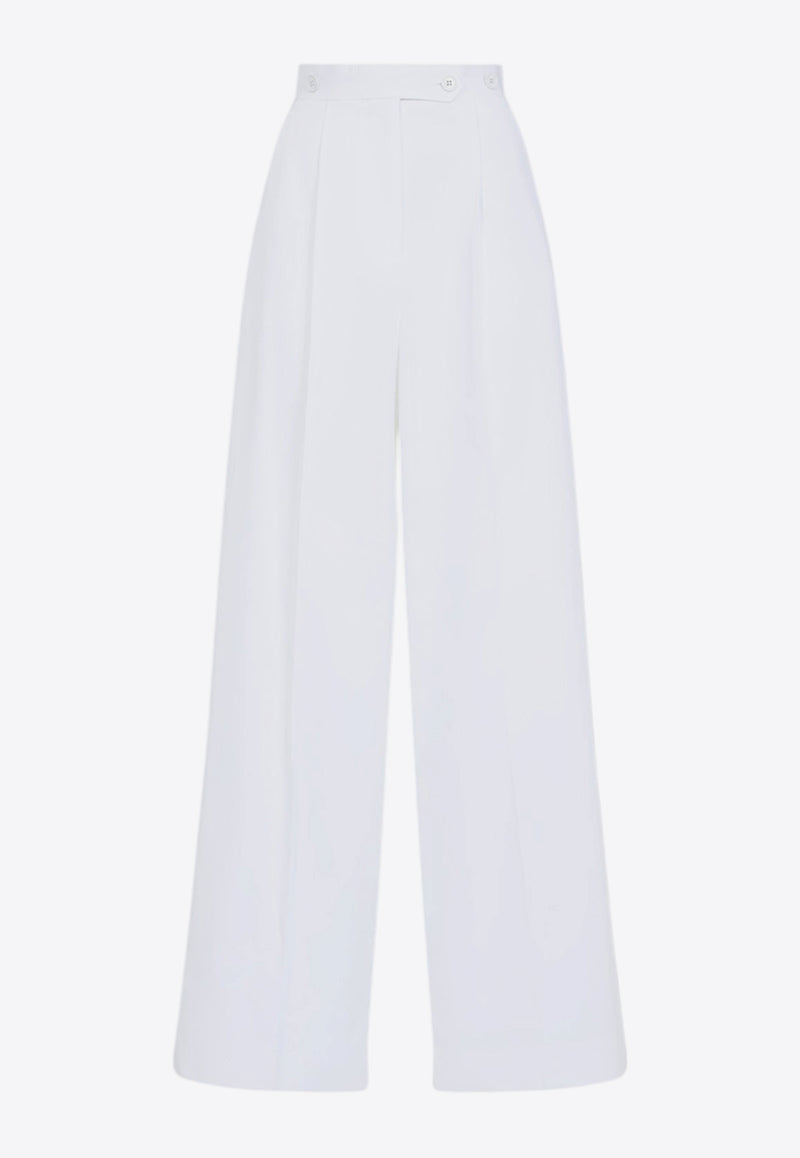 Wide-Leg Pleated Pants