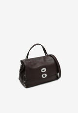 Zanellato Small Postina Leather Crossbody Bag Brown 068010S0040000/Q_ZANEL-Z0247