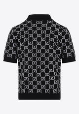 GG Motif Knit Polo T-shirt