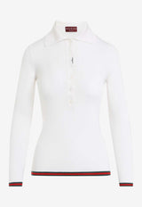 Cashmere and Silk Polo T-shirt