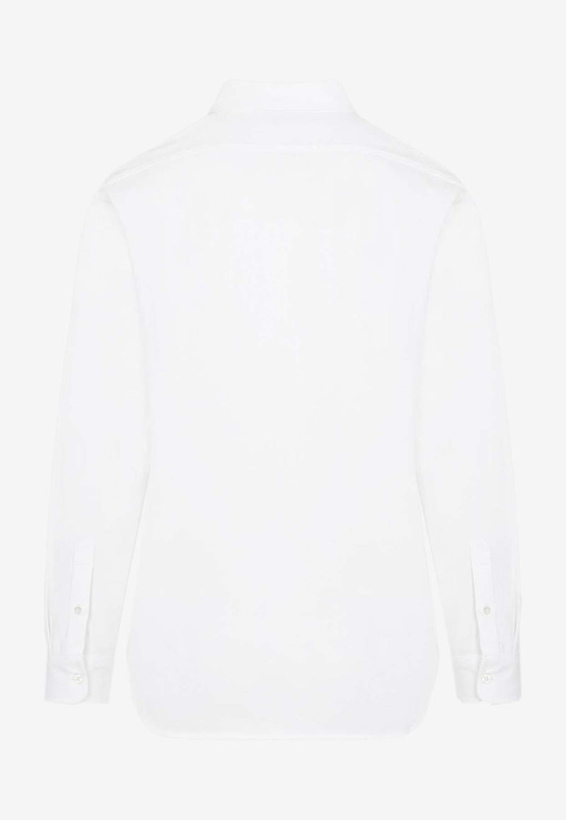 Berluti Scritto Pocket Long-Sleeved Shirt White R26JSL16.001-000 BLANC OPTIQUE