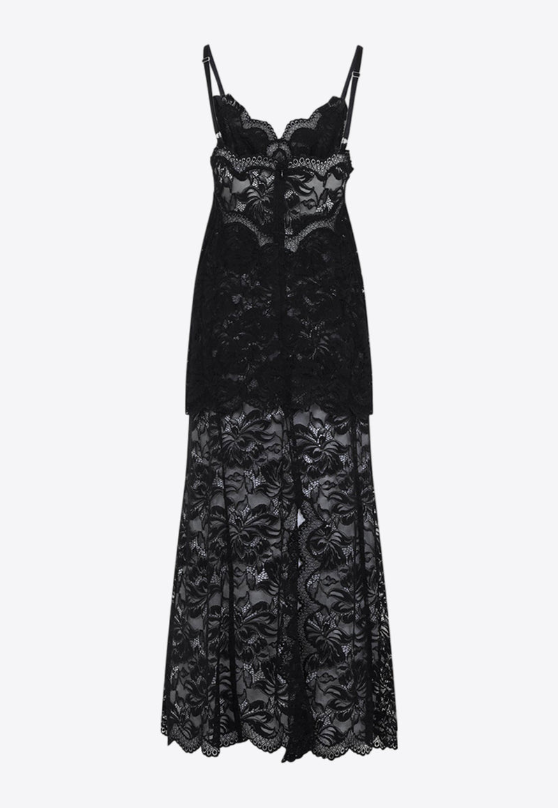 Floral Lace Maxi Dress