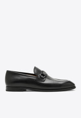 Salvatore Ferragamo Florio Calf Leather Gancini Loafers Black 07657853ELE/O_FERRA-NN