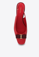 Salvatore Ferragamo Rivada 40 Patent Leather Slingback Pumps Red 07798471CLE/Q_FERRA-FB