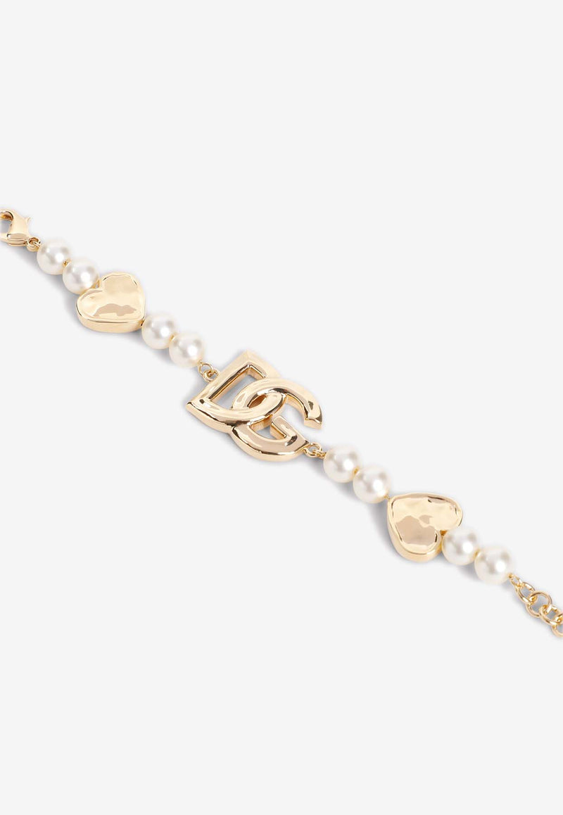 DG Logo Pearl Bracelet