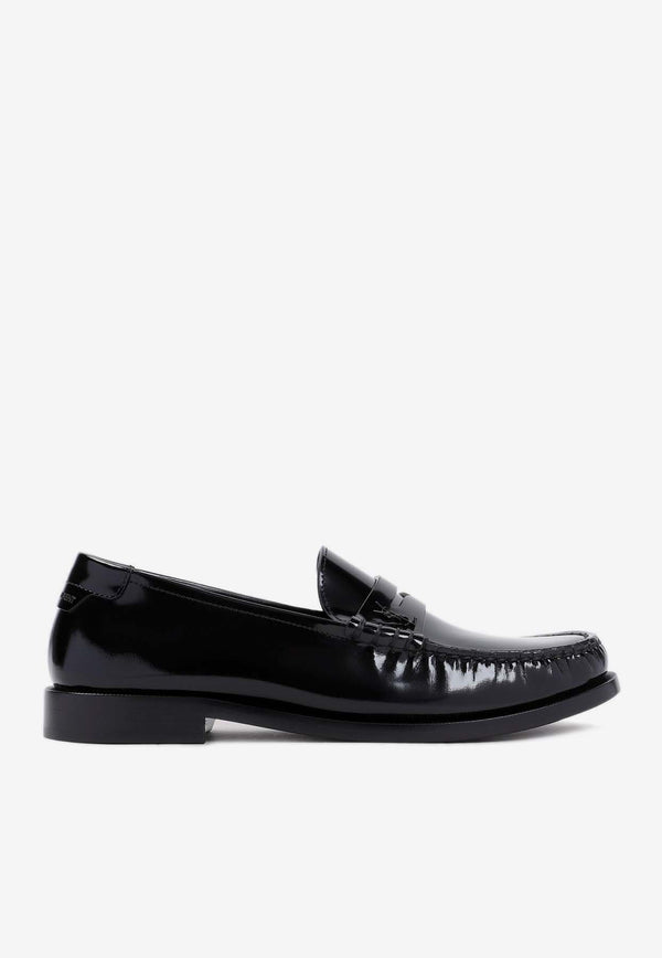 Monogram Penny Loafers in Leather