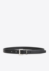 Cassandre Square Buckle Leather Belt