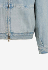 8th Zip-Up Denim Jacket