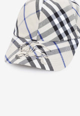 Checked Baseball Cap