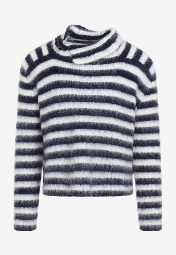 Marina Stripws Mohair Sweater