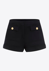 Virgin Wool Mini Shorts