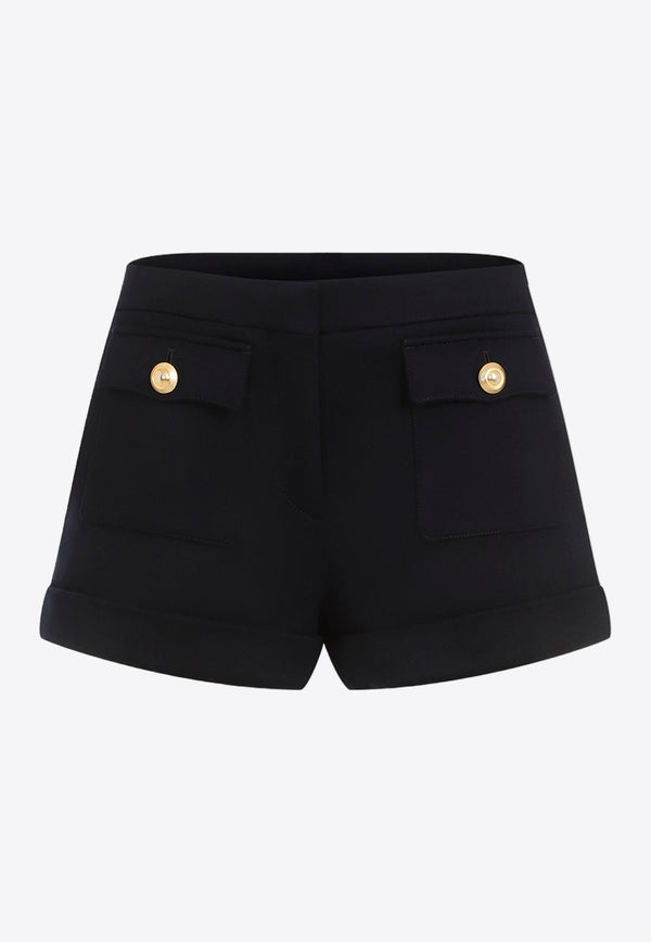 Virgin Wool Mini Shorts