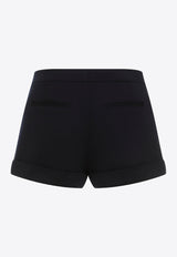 Virgin Wool Mini Shorts