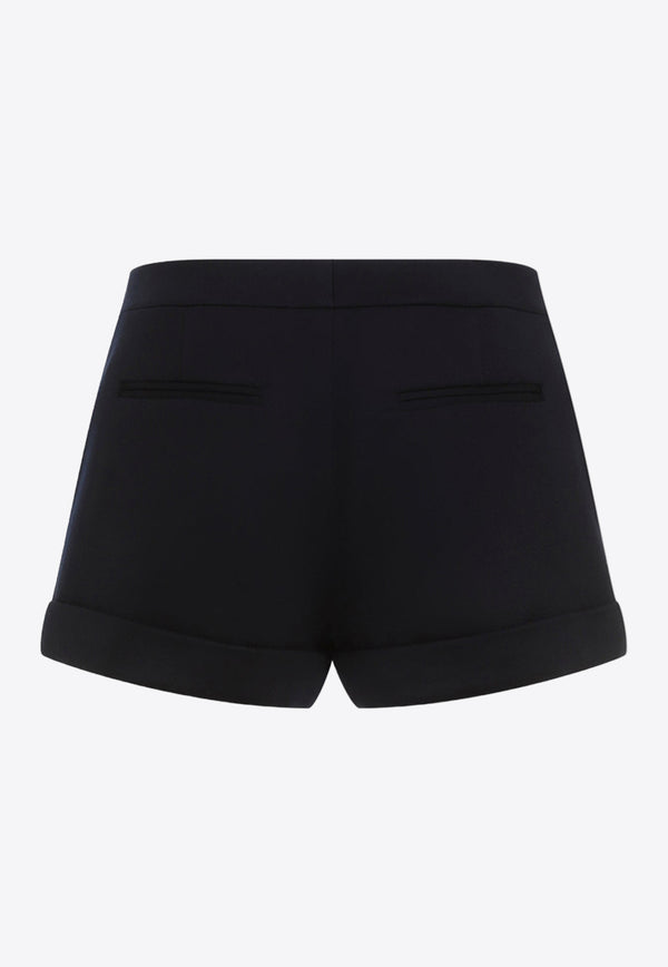 Virgin Wool Mini Shorts