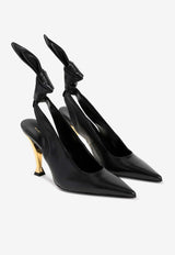 Beauw 95 Slingback Leather Pumps