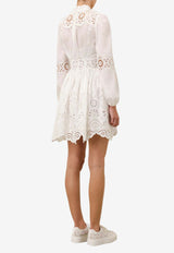 Zimmermann Acacia Broderie Anglaise Mini Dress Ivory 0981DRS252IVORY