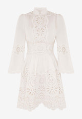 Zimmermann Acacia Broderie Anglaise Mini Dress Ivory 0981DRS252IVORY