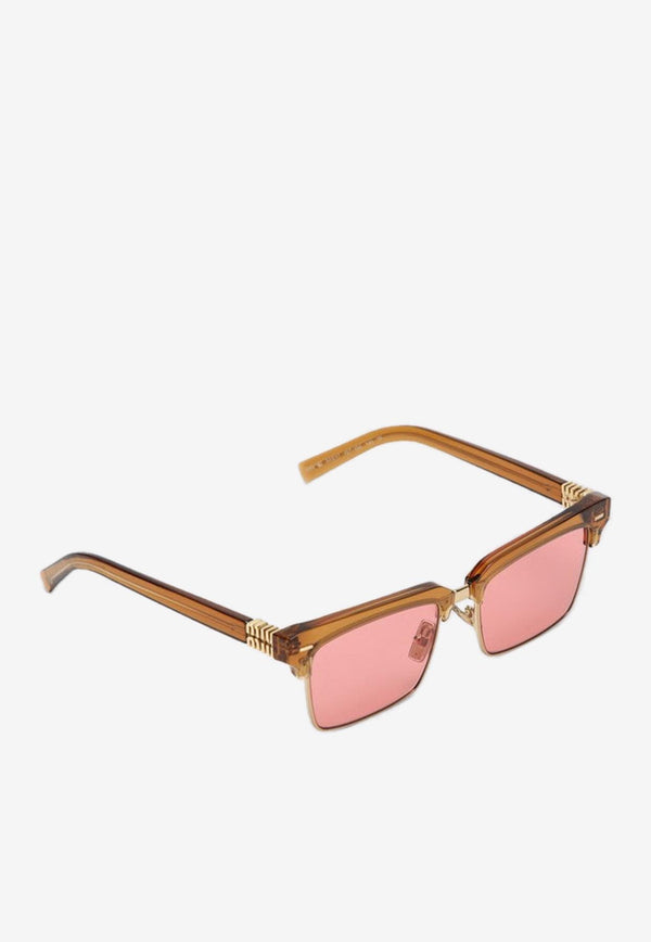 Miu Miu Runway Square Sunglasses Pink 0MU10ZSPVC/P_MIU-15T1D054