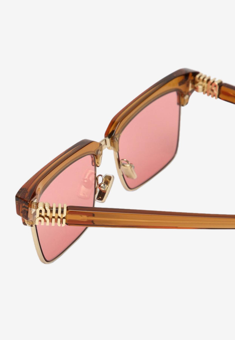 Miu Miu Runway Square Sunglasses Pink 0MU10ZSPVC/P_MIU-15T1D054