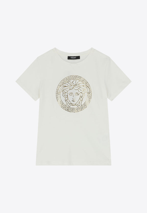 Versace Kids Kids Medusa Crewneck T-shirt 1000239 1A10164 2W110