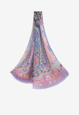 Etro Paisley Print Scarf in Silk Georgette 10007-8406 0250 Multicolor