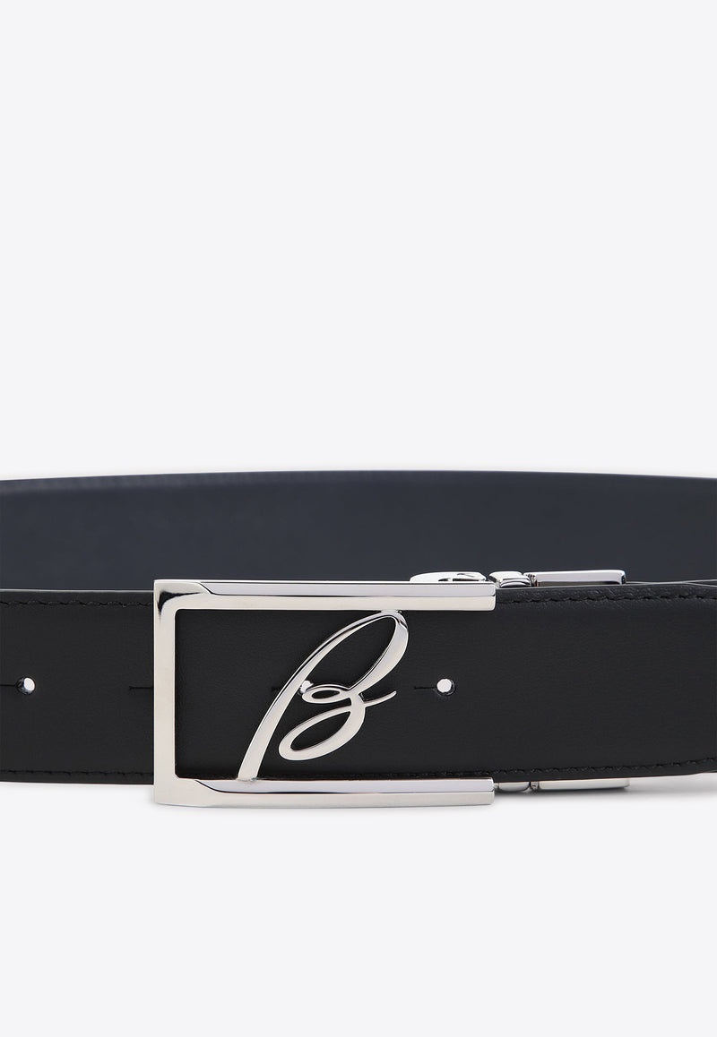 Logo Leather Belt