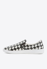 Sawyer Intrecciato Leather Low-Top Sneakers