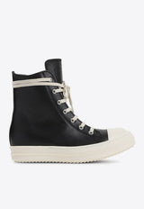 High-Top Leather Sneakers