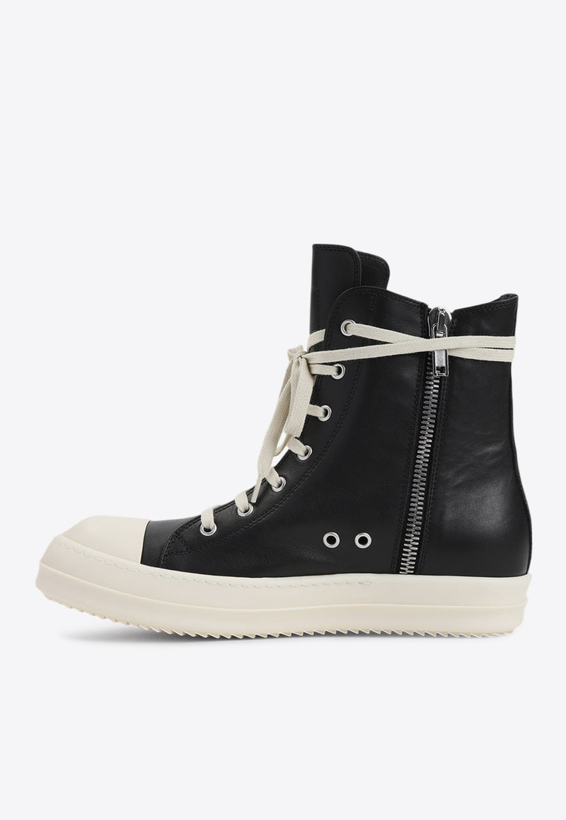 High-Top Lace-Up Sneakers