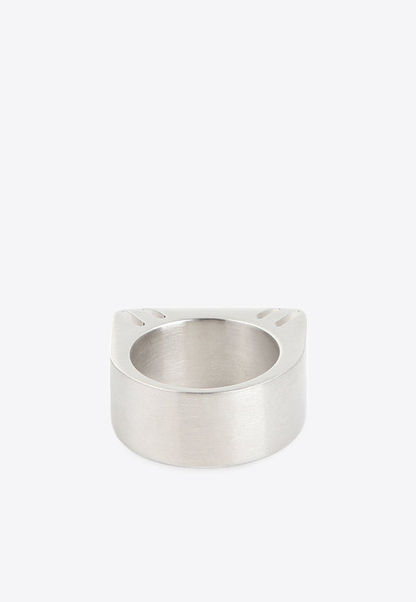 Cut Beveled Ring