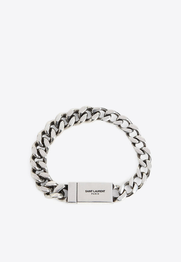 Logo-Engraved Chain Bracelet