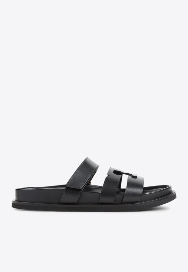 T-Slide Leather Sandals